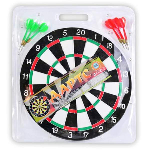 Дартс MS 0096 (24шт) 15 дюймів, дротики з голкою 6шт, двосторонній, у слюді, 40,5-44-1,5см (шт.)