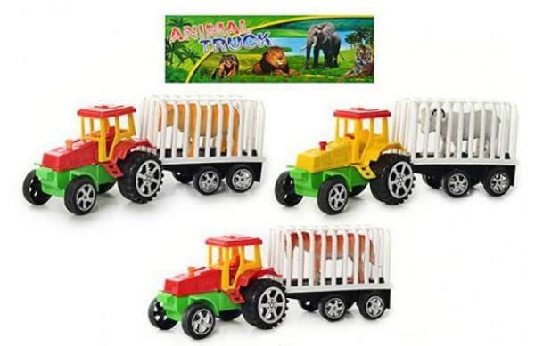 Трактор A 900 (180шт) інер-й, 19,5см, тварина, 4 види, у кульку, 25,5-16-6см (шт.)