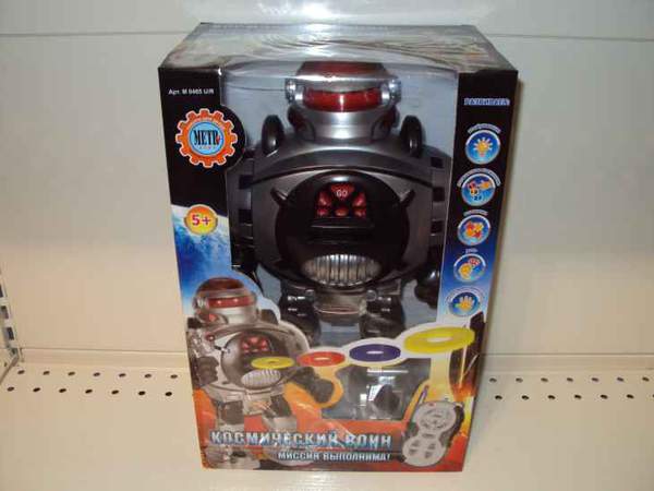 Робот M 0465 U/R (18шт) д/к-ІК, стріляє дисками, світло, бат, в кор-ці, 21-14-32см (шт.)