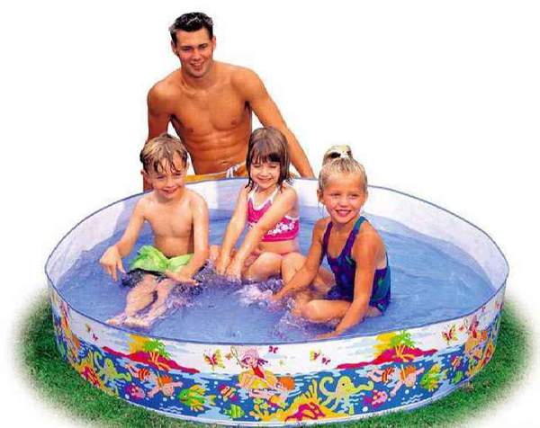Басейн розкладний 56451 (6шт) "Пляж" (3+років) з рем.комплектом, в кор. 152*25см (шт.)