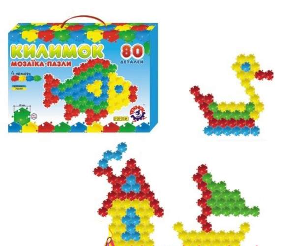 Іграшка мозаїка-пазли "Килимок Технок" 80 дет. 2933 /15 шт (шт.)