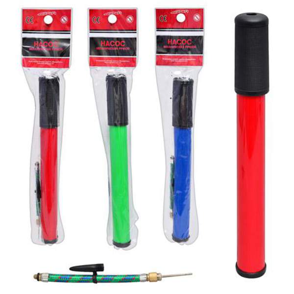 Насос MS 0117 (100шт) 12 дюймів з еластичною трубкою, ручний, 4 кольори (шт.)