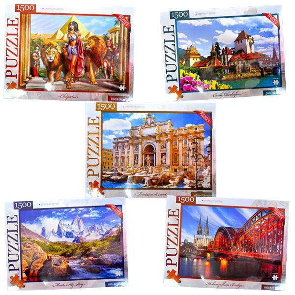 Пазли 1500 ел. с.4 (10) С1500-04-01,02,03...10 (шт.)