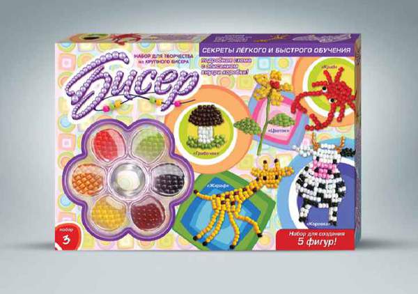 Набір для творчості "Бісер" великий (10) Б9-1,Б9-2 (шт.)