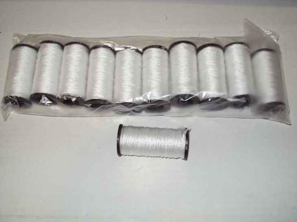 Нитка капронова для прошивки взуття  ТЕКС-375 Довжина 90м (упаковка 10 шт ) БІЛА. арт.65 (шт.)