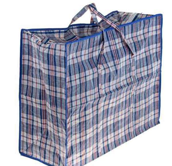 Господарська сумка клітинка 80*60*30 світла №7  (12шт/144шт) (шт.)