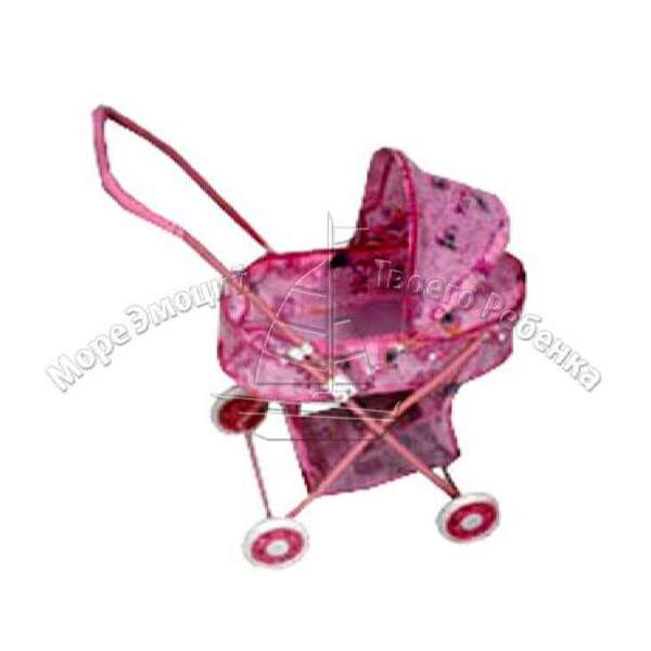 Коляска 883 (24шт) для ляльки,заліз,класика,65-29-67см,люлька47-25см,складна,3вид,в кульку,35-68-10с (шт.)