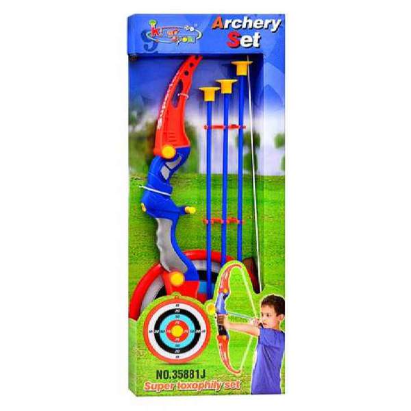 Лук M 0037 (18шт) стріли на присосках, мішень, у кор-ці, 65,5-24,5-5см (шт.)