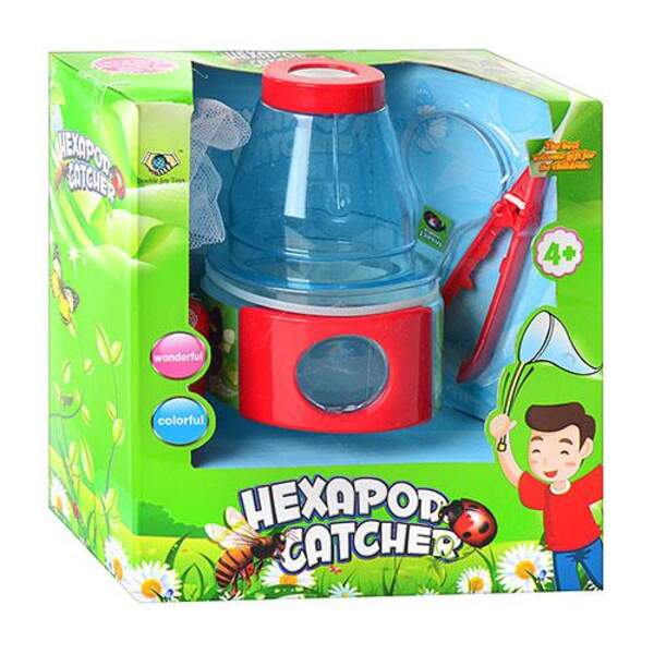 Сачок для метеликів M 1729 (96шт) пляшечка, пінцет, лупа, в коробці, 18-16,5-8см (шт.)