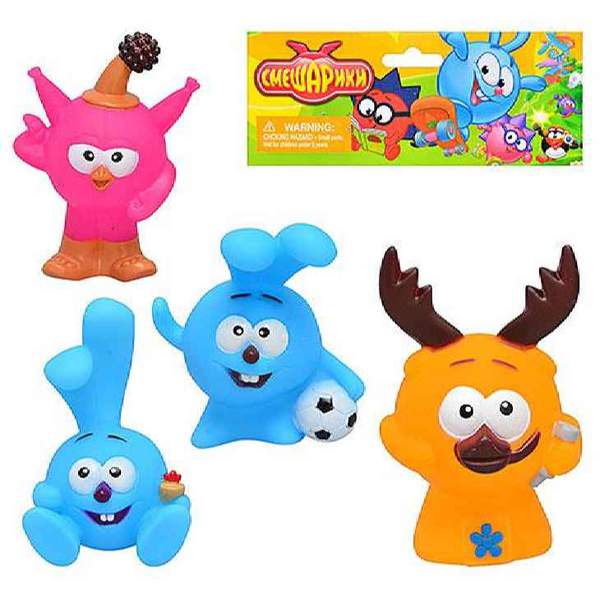 Пискавка H 837 (180шт) Смішарики, 4 види, в кульці, 20-14,5см (шт.)