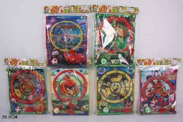 Дартс DG1201/2/3/6/7/8 мультфільми 6в.кул.26*26 ш.к./288/ (шт.)