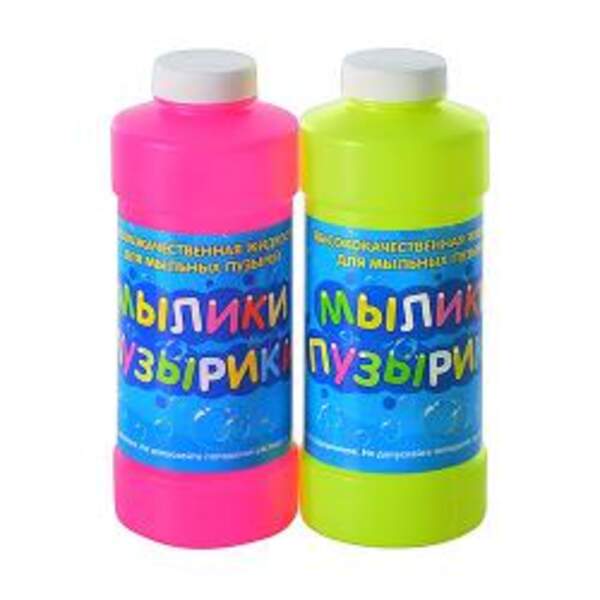 Запаска к мыльным пузырям 909 (24шт) 500мл, с палочкой, 3 цвета, 18-7-7см (шт.)