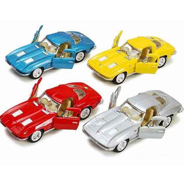 Модель легковая 5' KT5358W CORVETTE STING RAY (1963) метал.инерц.откр.дв.1:36 кор./96/ (шт.)