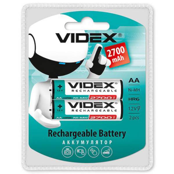 акам   Videx R06 2700mAh 2 бл, /20/200 (шт.)