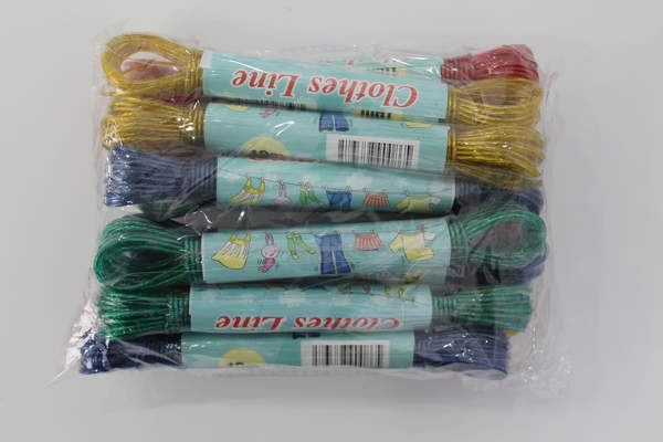 Мотузка №GS1810-10 (№8102) для білизни кольорова мет 10м (300) (шт.)