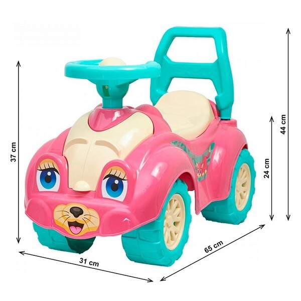 Іграшка "Автомобіль для прогулянок ТехноК" (рожева) 0823 /3 шт (шт.)