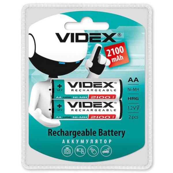 акам   Videx R06 2100 mAh 2 бл, /20/200 (шт.)