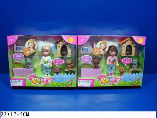 Лялька DEFA 270 (72шт) 10см, тварини 4шт, в кор-ці, 22-16,5-5см (шт.)