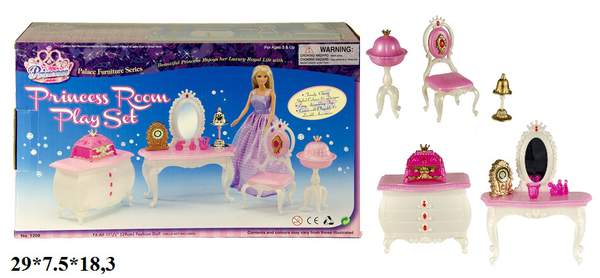 Меблі Gloria 1208 кімната принцеси кор.29*7,5*18,3 /36/ (шт.)