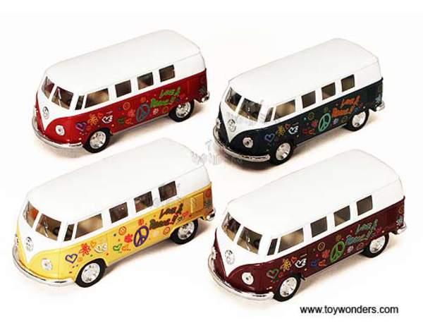 Модель автобус VOLKSWAGEN (1962) 5'' KT5060FW метал.інерц.відкр.дв.4кол.кор./96/ (шт.)