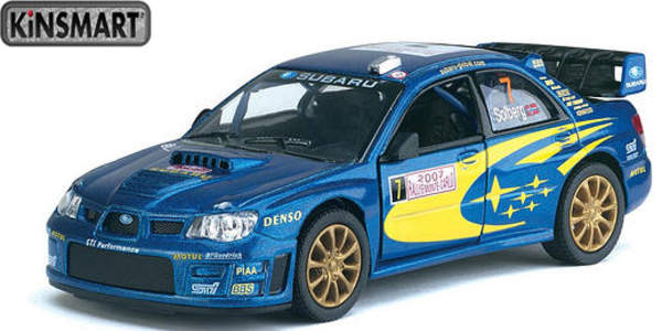 Модель легкова 5'' KT5328W SUBARU IMPREZA WRC 2007 метал.інерц.відкр.дв.кор./96/ (шт.)
