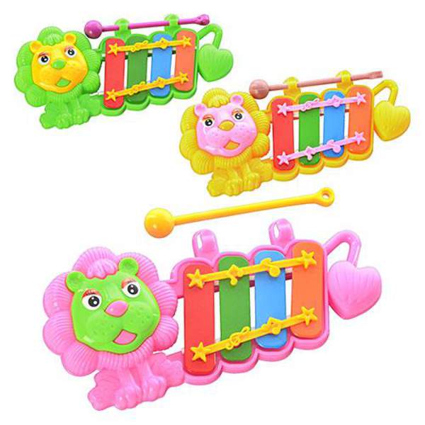 Ксилофон 8810A (720шт) лев, паличка, 3 кольори, в кульку, 15-7-1,5см (шт.)