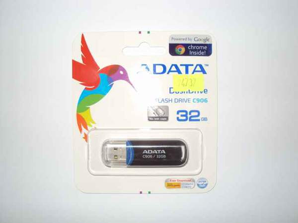 карта памяти A-Data USB Drive C906 32GB black (шт.)
