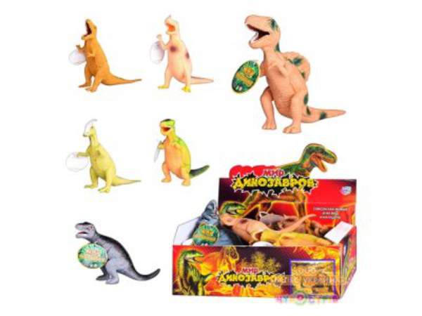 JT Динозавр 7210 (432шт) 6 видів, 12 шт в дисплеї, 28-15-9см (шт.)