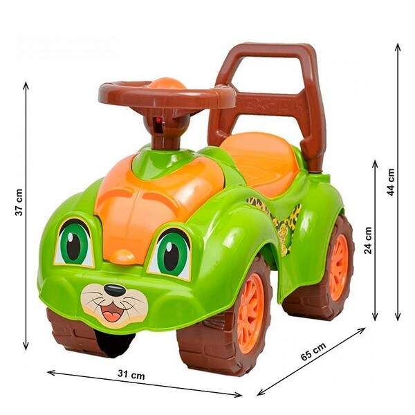 Іграшка "Автомобіль для прогулянок Технок" (салатова) 3428 /3 шт (шт.)