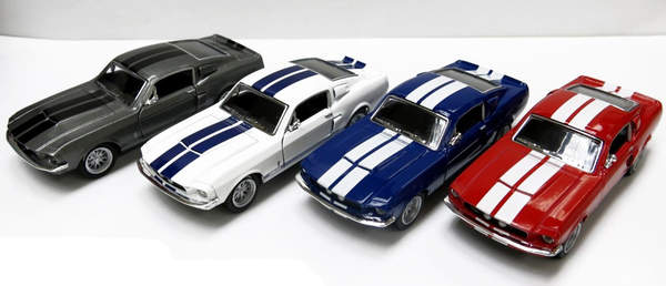 Модель легкова SHELBY GT-500 (1957) 5'' KT5372W метал.інерц.відкр.дв.4кол.кор./96/ (шт.)