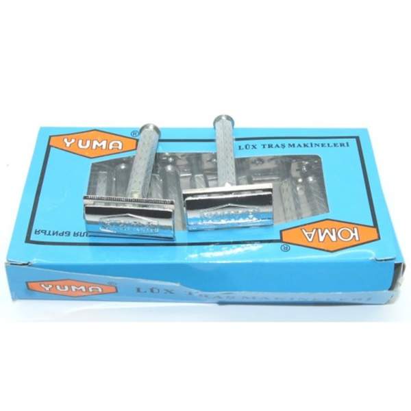 Станок для гоління № F9-2 "Юма" алюм. пласт. 12шт у син. уп. 2с біл. (960) (шт.)