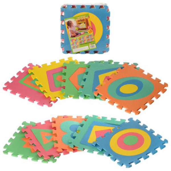 Килимок Мозаїка M 2737 (12шт) EVA, фігури більші-менші, 10дет, у кульку, 29-29-8см (шт.)